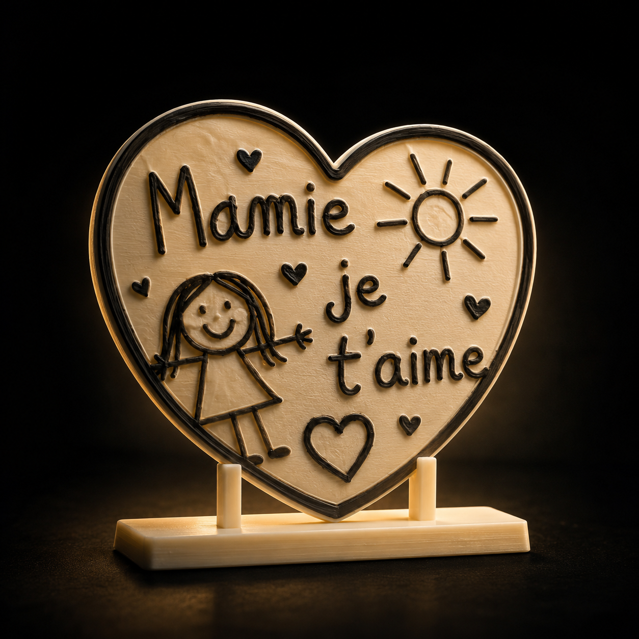 Dessin d'enfant transformé en création 3D personnalisée